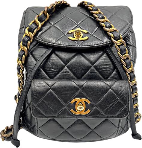 chanel duma leather backpack|authentic chanel backpack.